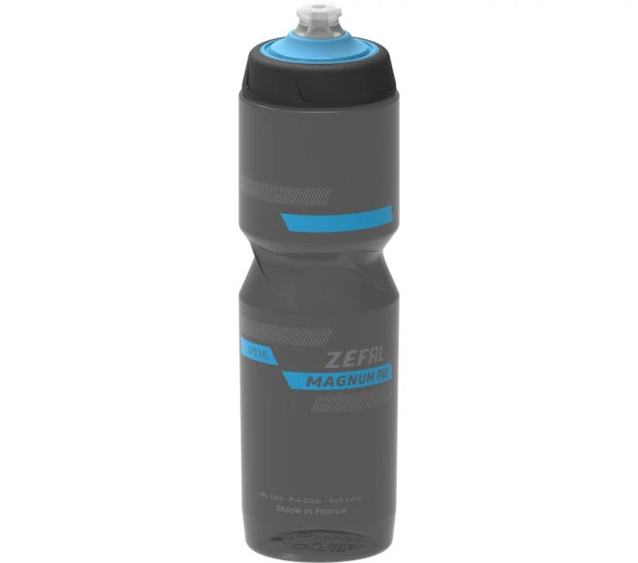 Zefal Magnum Pro kulacs, 975 ml, csavaros, fekete - kék - szürke